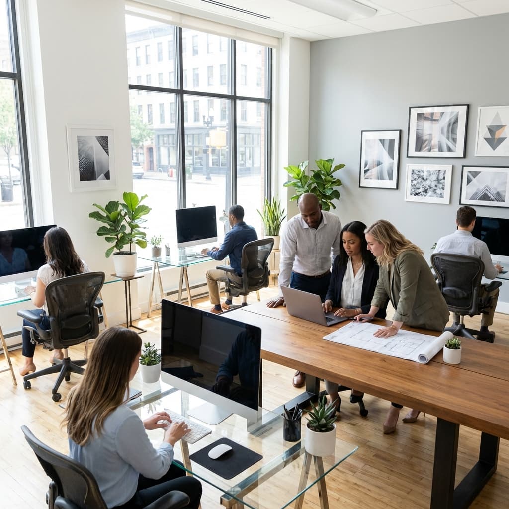 Our team hard at work